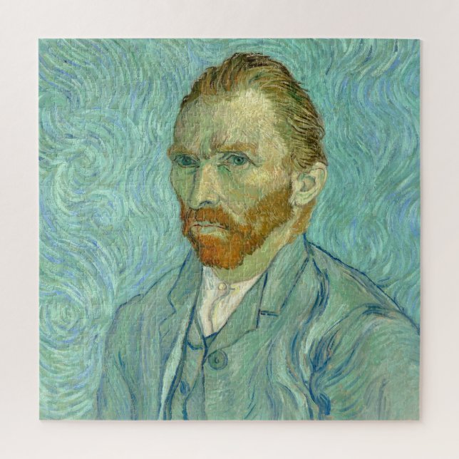 Vincent Van Gogh Self Portrait Blue Background Jigsaw Puzzle (Vertical)