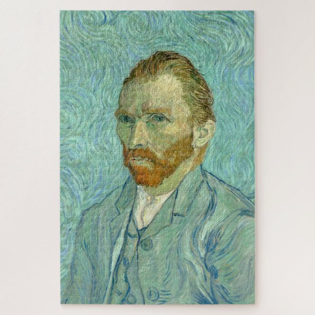 Vincent Van Gogh Self Portrait Blue Background Jigsaw Puzzle (Vertical)