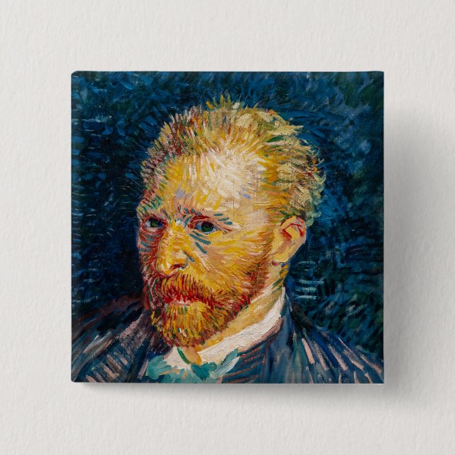 Vincent Van Gogh - Self-Portrait Button (Front)