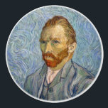 Vincent Van Gogh - Self-Portrait Ceramic Knob<br><div class="desc">Self-Portrait / Portrait of the artist / Portrait de l'artiste by Vincent Van Gogh in 1889</div>