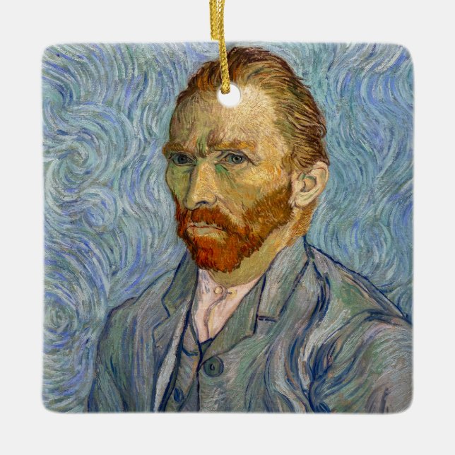 Vincent Van Gogh - Self-Portrait Ceramic Ornament (Front)