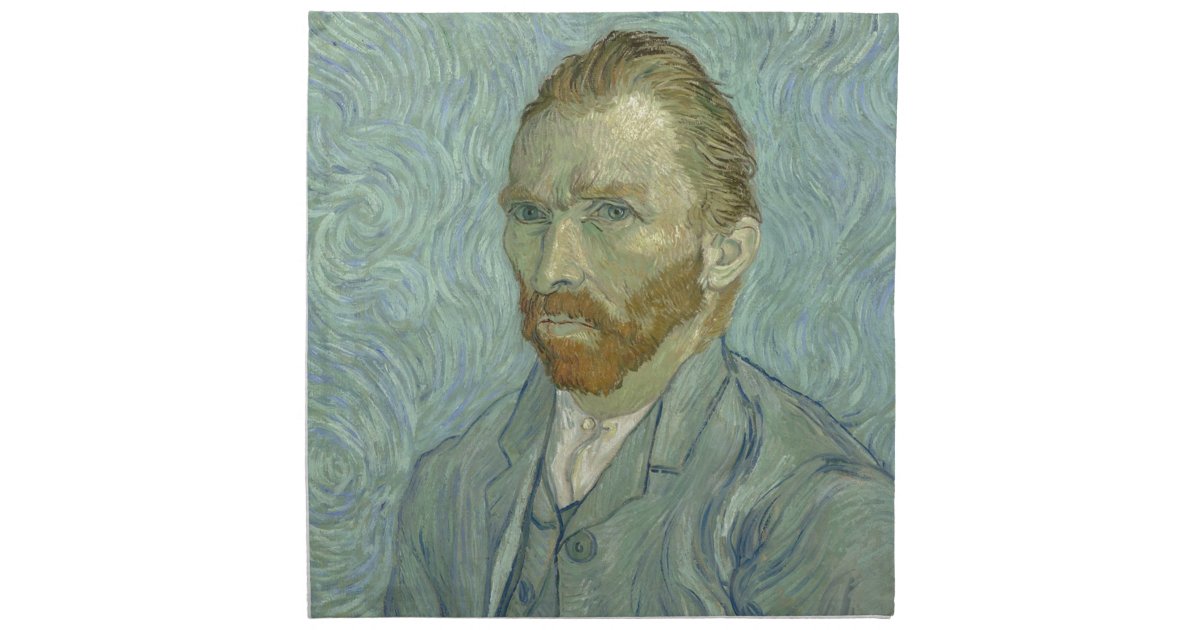 Vincent Van Gogh Self Portrait Classic Art Work Cloth Napkin