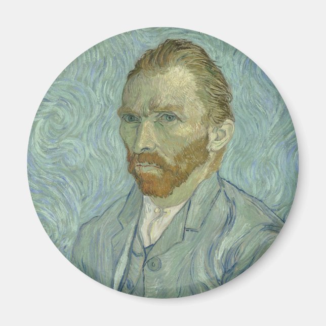 Vincent Van Gogh Self Portrait Classic Art work Magnet (Front)