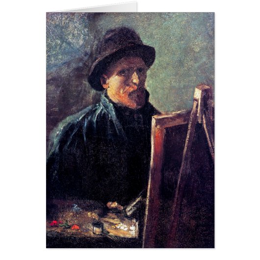 Vincent Van Gogh - Self Portrait Dark Felt Hat Cards (Front)