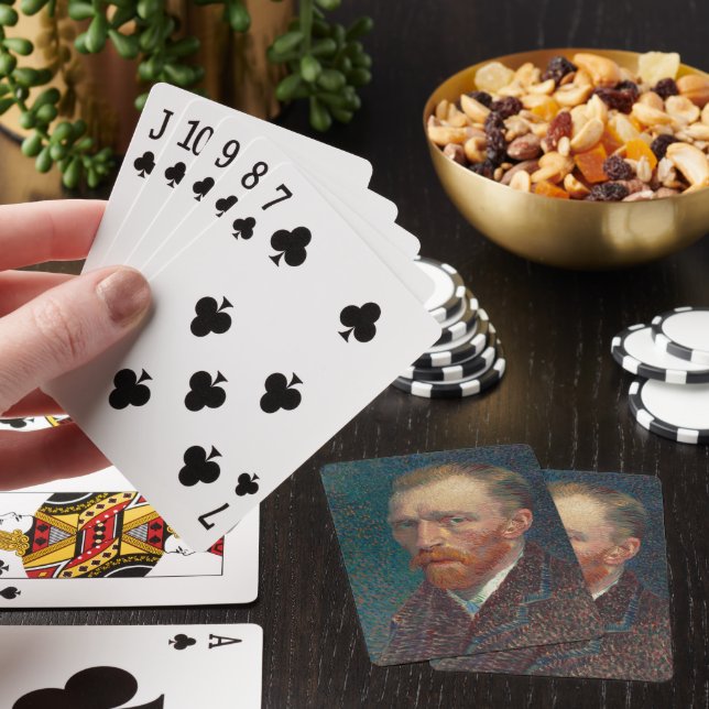 Vincent Van Gogh Self Portrait Family Poker Game Cards (In Situ)