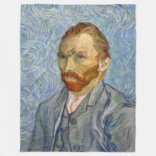 Vincent Van Gogh _ Self_Portrait Fleece Blanket