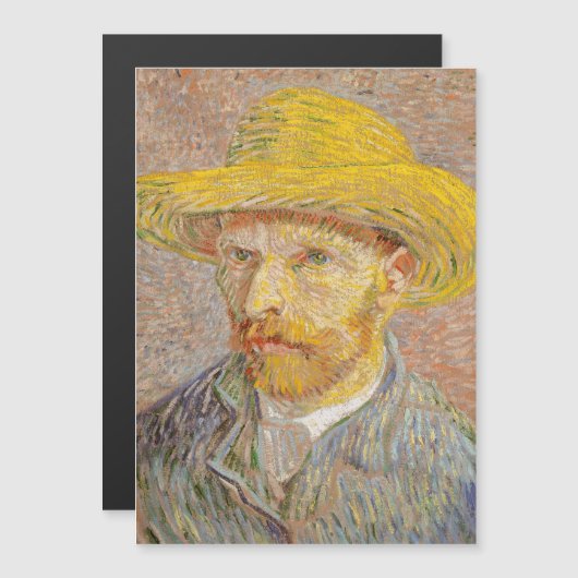 Vincent Van Gogh Self Portrait impressionist paint (Front/Back)