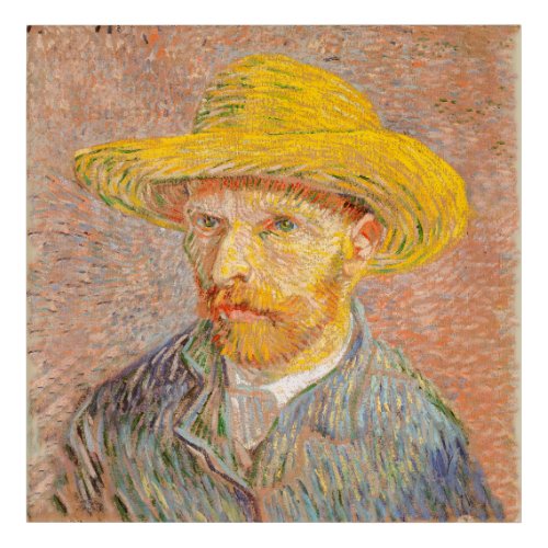 Vincent Van Gogh Self Portrait impressionist paint Acrylic Print