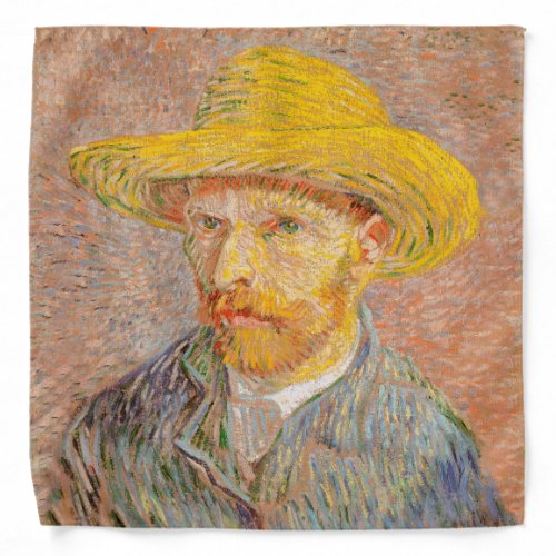 Vincent Van Gogh Self Portrait impressionist paint Bandana