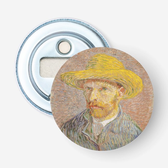 Vincent Van Gogh Self Portrait impressionist paint Bottle Opener (Front)