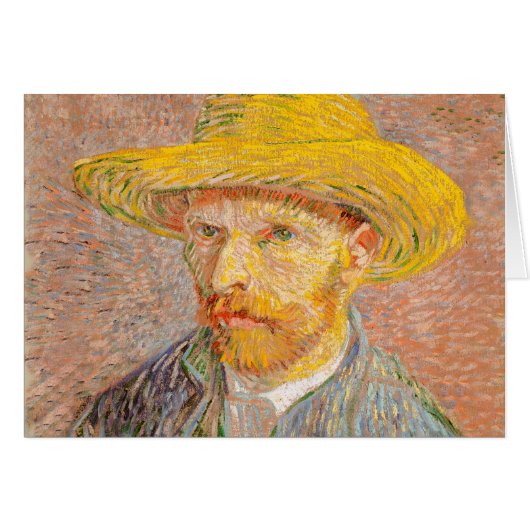 Vincent Van Gogh Self Portrait impressionist paint Cards (Front Horizontal)