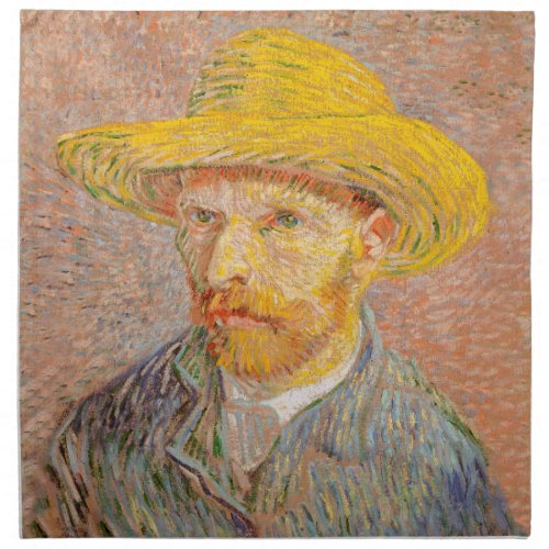 Vincent Van Gogh Self Portrait impressionist paint Cloth Napkin