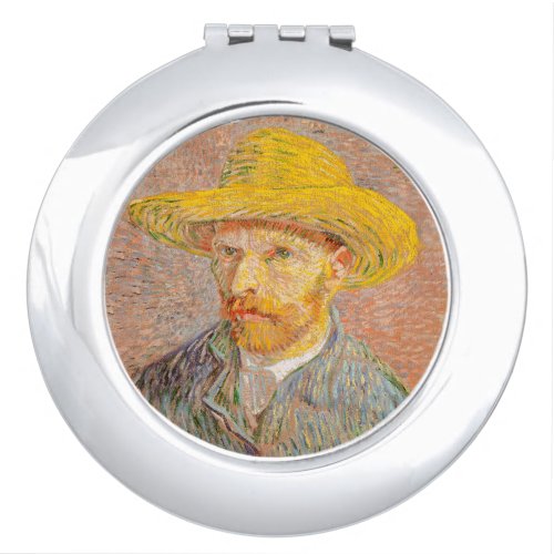 Vincent Van Gogh Self Portrait impressionist paint Compact Mirror