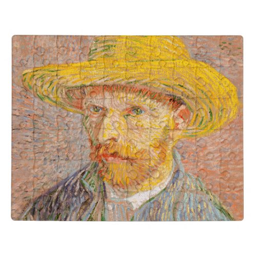 Vincent Van Gogh Self Portrait impressionist paint Jigsaw Puzzle