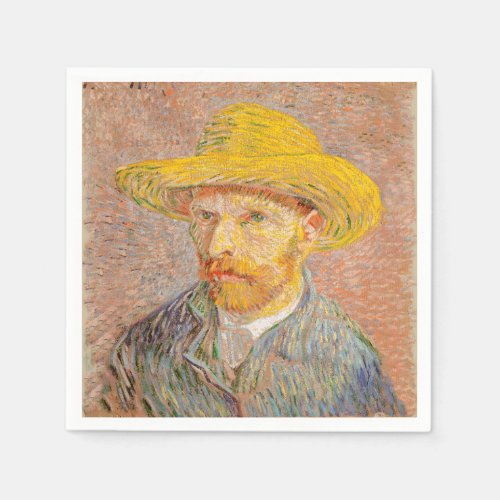 Vincent Van Gogh Self Portrait impressionist paint Napkins