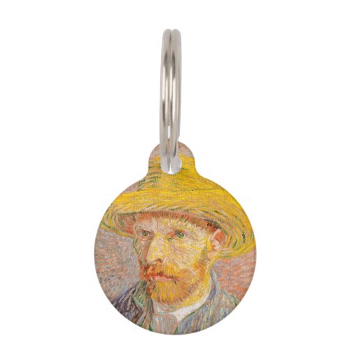 Vincent Van Gogh Self Portrait impressionist paint Pet ID Tag