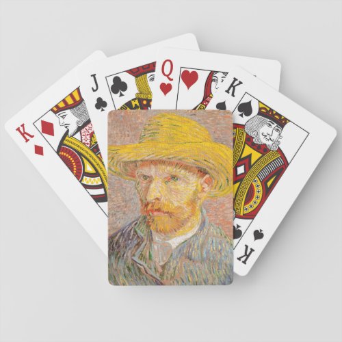 Vincent Van Gogh Self Portrait impressionist paint Poker Cards