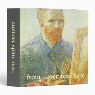 Vincent van Gogh - Self Portrait in Front of Easel 3 Ring Binder