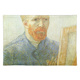 Vincent van Gogh - Self Portrait in Front of Easel Cloth Placemat