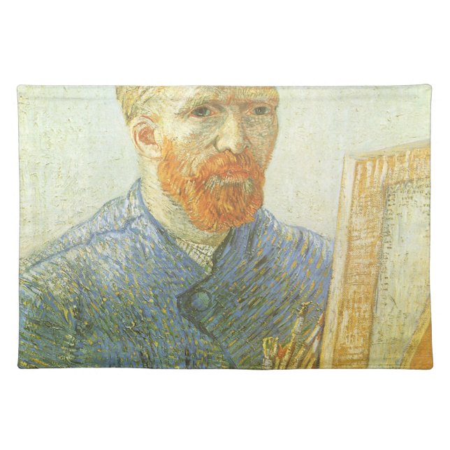 Vincent van Gogh - Self Portrait in Front of Easel Cloth Placemat (Front)