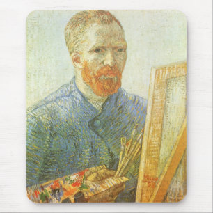 Vincent van Gogh - Self Portrait in Front of Easel Mouse Pad