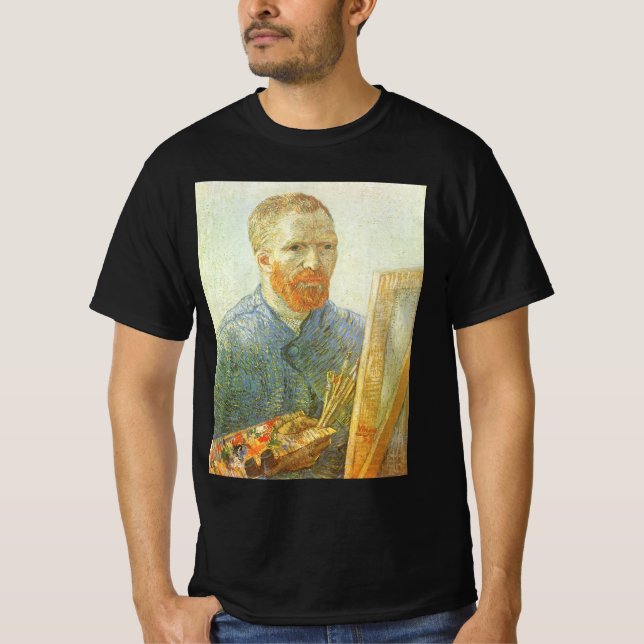 Vincent van Gogh - Self Portrait in Front of Easel T-Shirt (Front)