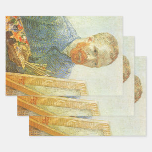 Vincent van Gogh - Self Portrait in Front of Easel Wrapping Paper Sheets