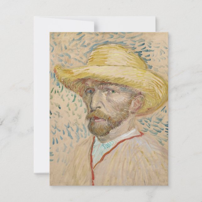 Vincent van Gogh, Self-portrait Invitation (Front)