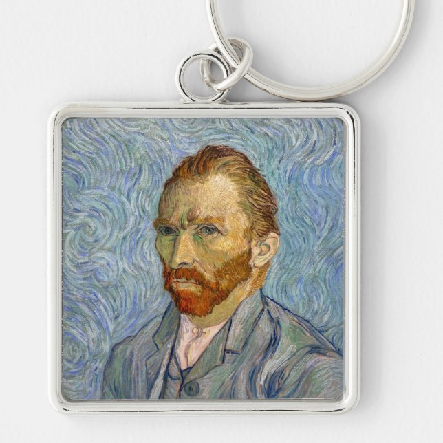 Vincent Van Gogh - Self-Portrait Keychain (Front)
