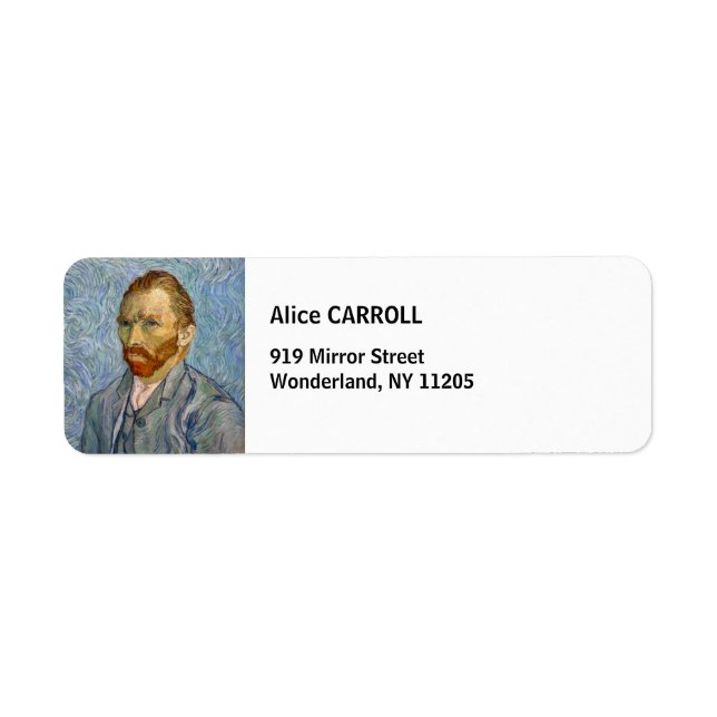 Vincent Van Gogh - Self-Portrait Label (Front)