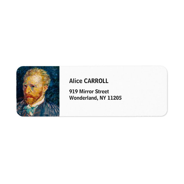 Vincent Van Gogh - Self-Portrait Label (Front)