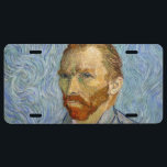 Vincent Van Gogh - Self-Portrait License Plate<br><div class="desc">Self-Portrait / Portrait of the artist / Portrait de l'artiste by Vincent Van Gogh in 1889</div>