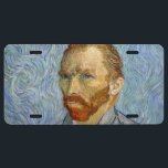 Vincent Van Gogh - Self-Portrait License Plate<br><div class="desc">Self-Portrait / Portrait of the artist / Portrait de l'artiste by Vincent Van Gogh in 1889</div>