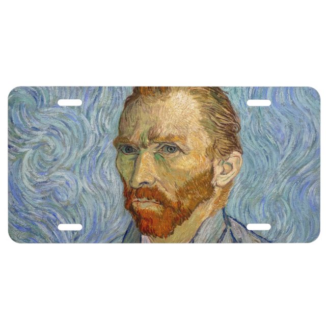 Vincent Van Gogh - Self-Portrait License Plate (Front)