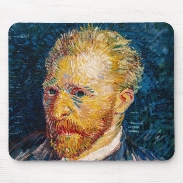 Vincent Van Gogh - Self-Portrait Mouse Pad (Front)