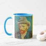 Vincent Van Gogh - Self portrait Mug<br><div class="desc">Vincent Van Gogh - self portrait coffee mug. You can edit and copy the design onto other Mugs and cups and change to a color of your choice if you do not like this design.</div>