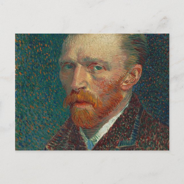 Vincent Van Gogh - Self Portrait Painting Postcard (Front)