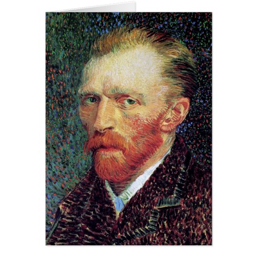 Vincent Van Gogh - Self-Portrait Pointillism Style Cards (Front)