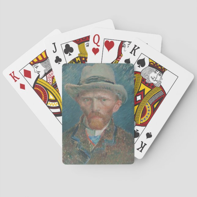 Vincent van Gogh Self-portrait Poker Cards (Back)