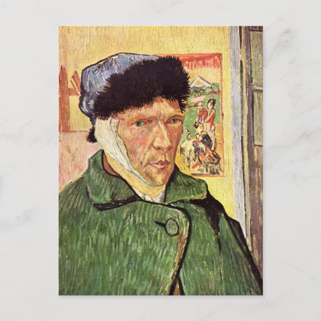 Vincent Van Gogh Self Portrait Postcard (Front)