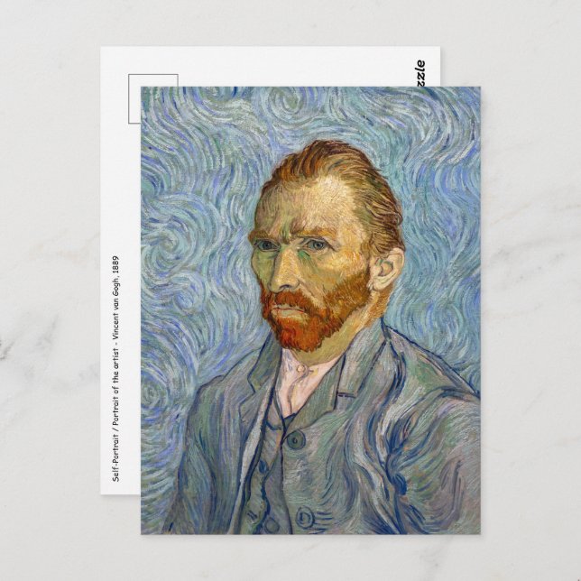 Vincent Van Gogh - Self-Portrait Postcard (Front/Back)