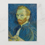 Vincent van Gogh Self-Portrait Postcard<br><div class="desc">A wonderful Vincent van Gogh self-portrait from 1889 showcasing his energetic brush strokes a vivid colors.</div>