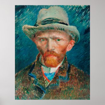 Vincent Van Gogh Self Portrait Poster by Amazing_Posters at Zazzle