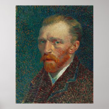Vincent Van Gogh Self-portrait Poster by Amazing_Posters at Zazzle
