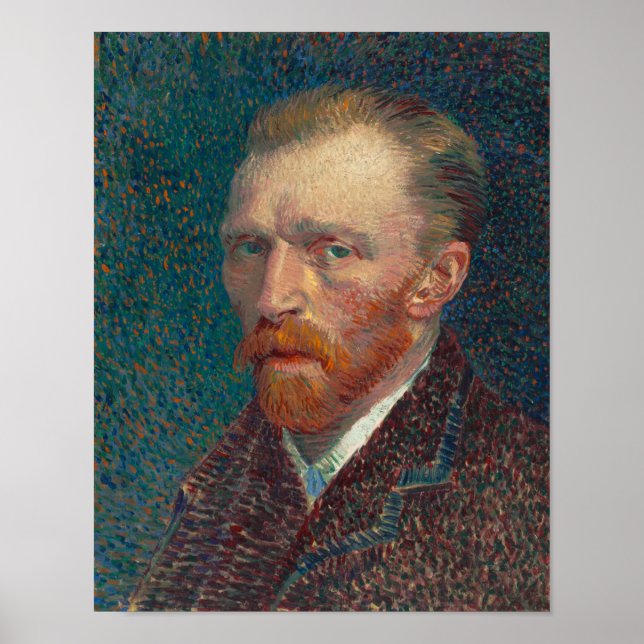 Vincent Van Gogh Self Portrait Poster Wall Art (Front)