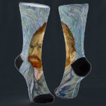 Vincent Van Gogh - Self-Portrait Socks<br><div class="desc">Self-Portrait / Portrait of the artist / Portrait de l'artiste by Vincent Van Gogh in 1889</div>