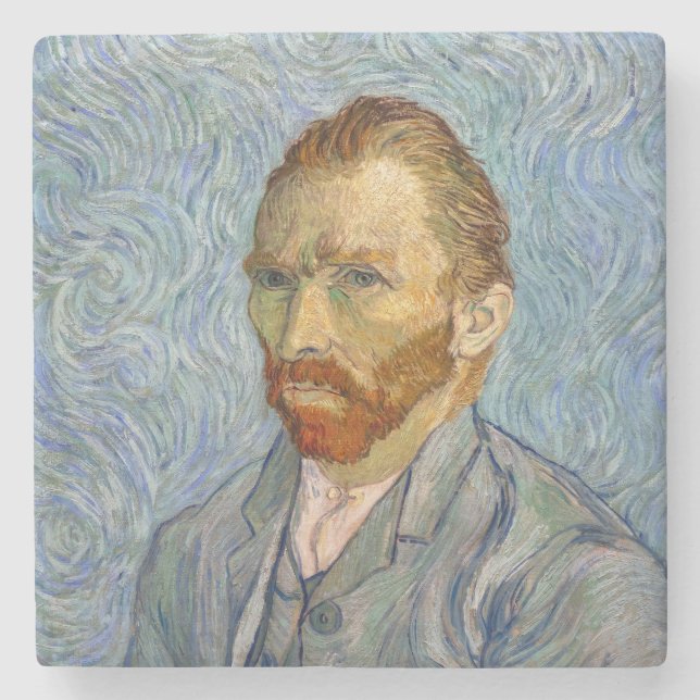 Vincent Van Gogh - Self-Portrait Stone Coaster (Front)