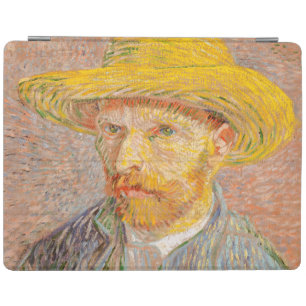 Vincent Van Gogh Self Portrait Straw Hat iPad Smart Cover
