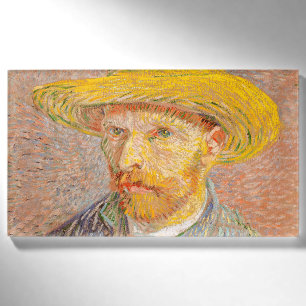 Vincent Van Gogh Self Portrait Straw Hat Name Tag