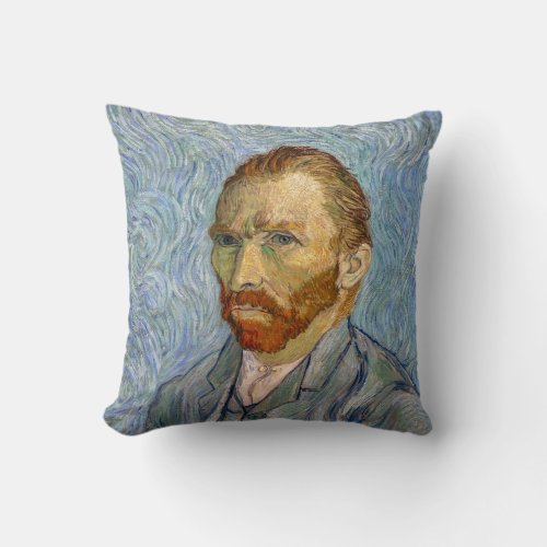 Vincent Van Gogh _ Self_Portrait Throw Pillow